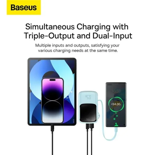 Baseus 10000mAh 22.5W QPow Pro Digital Display Fast Charge Power Bank - Image 4 | Buy Online Sri Lanka