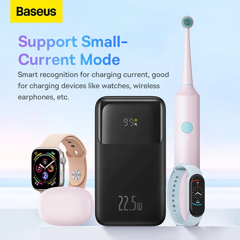 Baseus Comet Series Fast Charge Power Bank 10000mAh  | 22.5W SCP Built In Dual Cable Digital Display Charger - Image 3 | Buy Online Sri Lanka