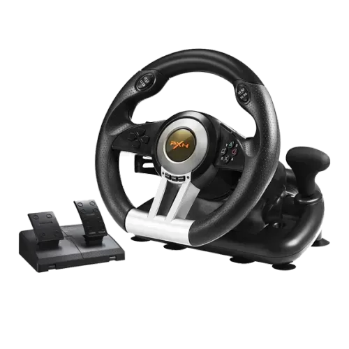 PXN V3 Pro Black Racing Steering Wheel - Lexora Electronics Sri Lanka