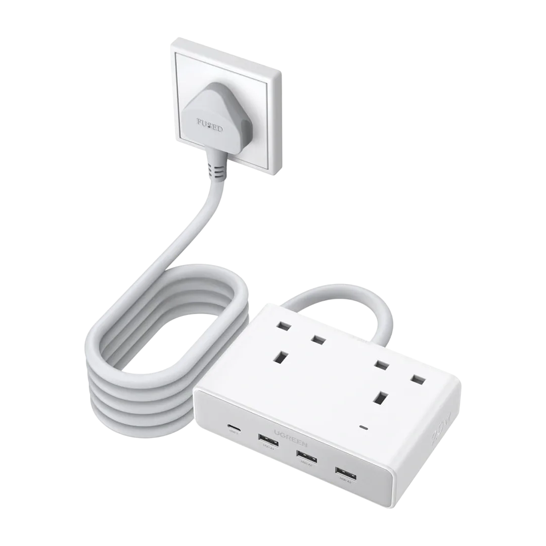 UGREEN 20W Nexode Extension Code Power Strip UK Plug | 1 Year Warranty