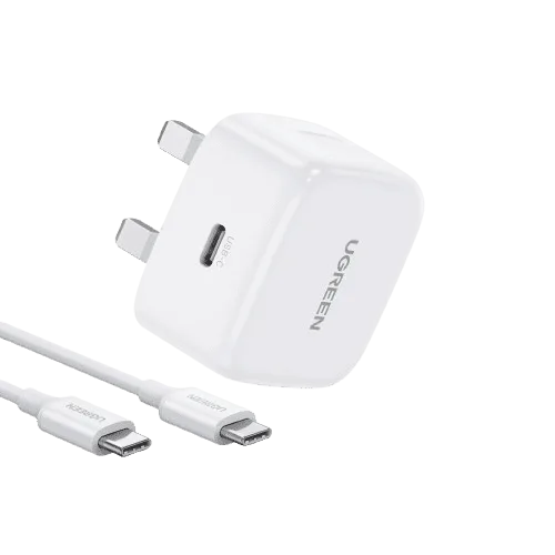 UGREEN 20w Type-C Fast Charger Set With Type-C To Type-C 1 Meter Cable - Lexora Electronics Sri Lanka