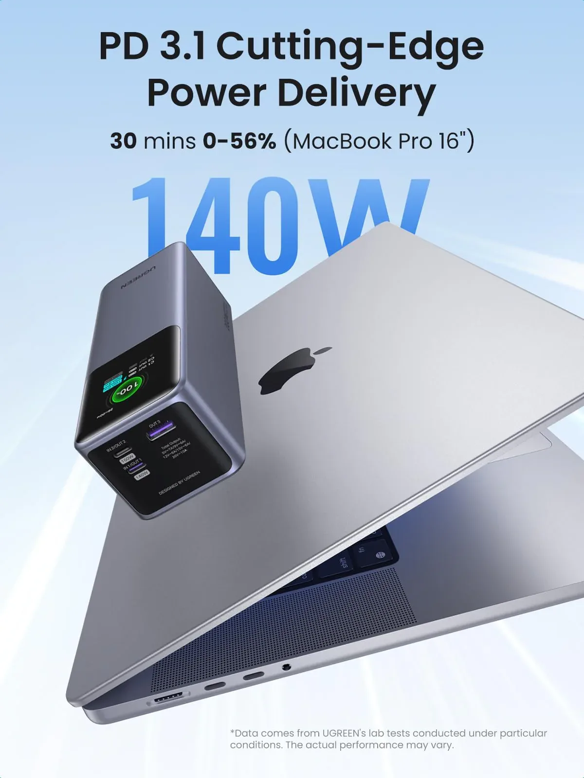 UGREEN 25000mAh 200W Nexode Smart Display Power Bank – PB722 – 35525B – 1 Year Warranty - Image 2 | Buy Online Sri Lanka