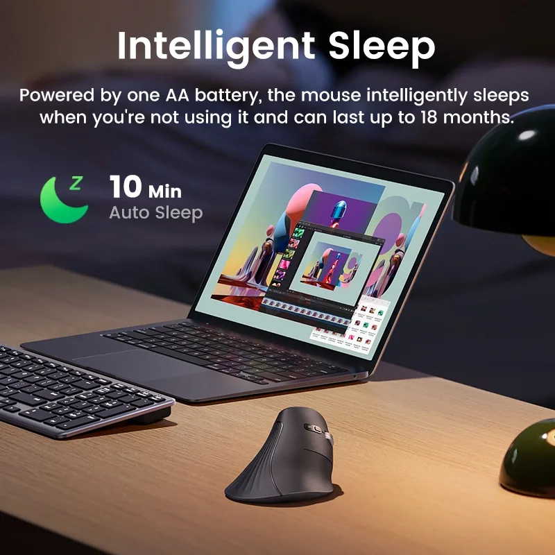 UGREEN Multi-Mode Bluetooth + Wireless Vertical Mouse – MU008 – 25444 – 1 Year Warranty - Image 6 | Buy Online Sri Lanka